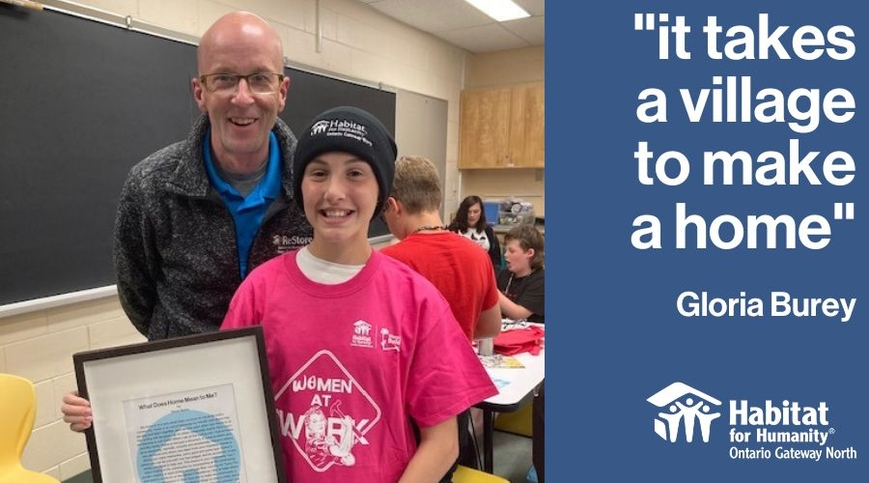 Englehart Student Wins $10,000 Grant To Habitat For Humanity Ontario Gateway North In National Writing Contest